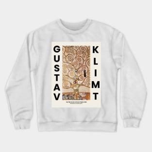 Gustav Klimt The Tree Of Life Exhibition Crewneck Sweatshirt